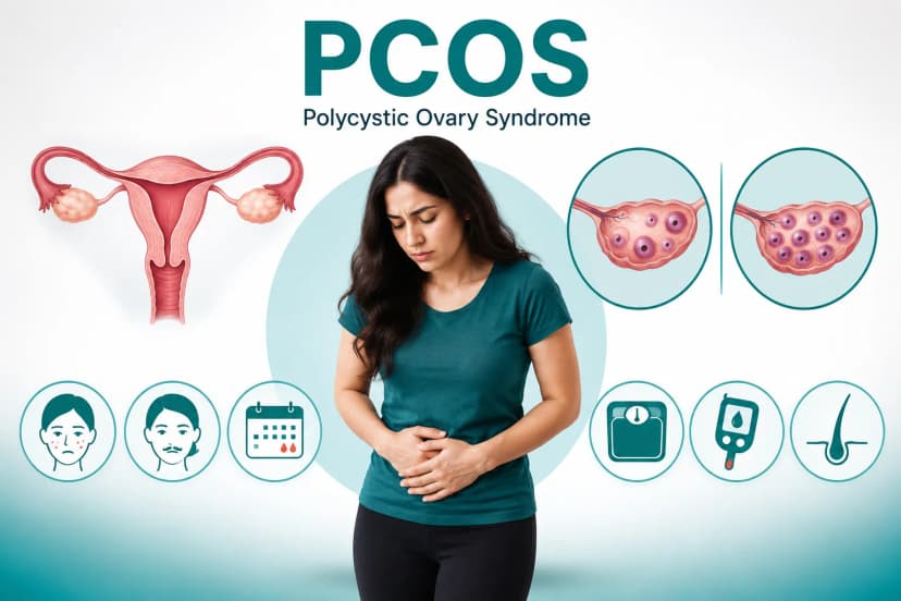 পলিসিস্টিক ওভারি সিনড্রোম (PCOS): কারণ, লক্ষণ, চিকিৎসা ও জীবনযাপন