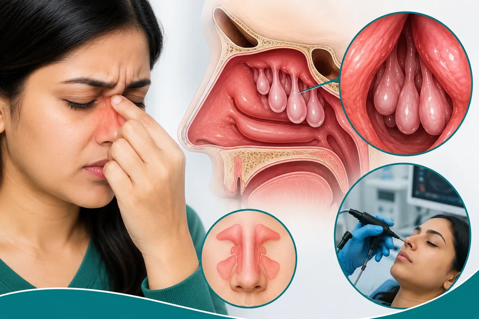 নাকের পলিপ (Nasal Polyp): কারণ, লক্ষণ, পরীক্ষা, চিকিৎসা ও কখন অস্ত্রোপচার প্রয়োজন