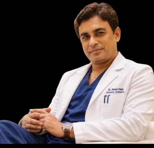 Dr. Md. Ahsan Habib, Advanced Endo-Laparoscopic, General, Colorectal and Hernia surgeon, Diagnostic and theraputic Endoscopist