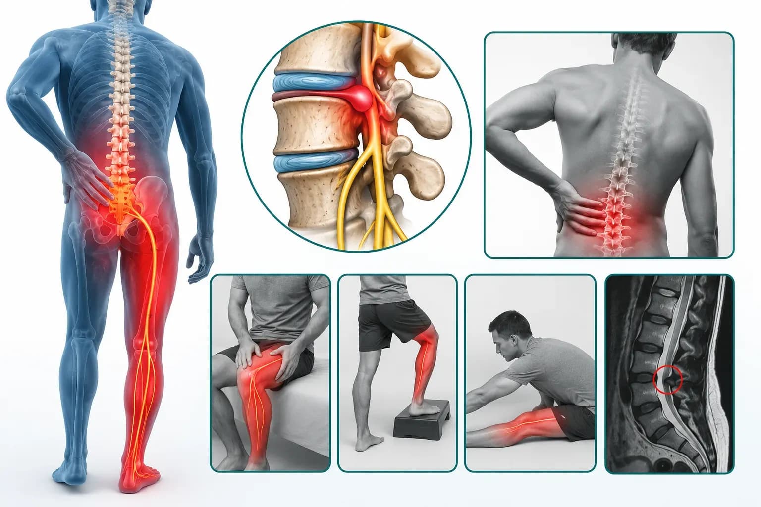 সায়াটিকা (Sciatica): কারণ, লক্ষণ, পরীক্ষা, চিকিৎসা ও কখন Spine Surgeon-এর কাছে যাবেন?