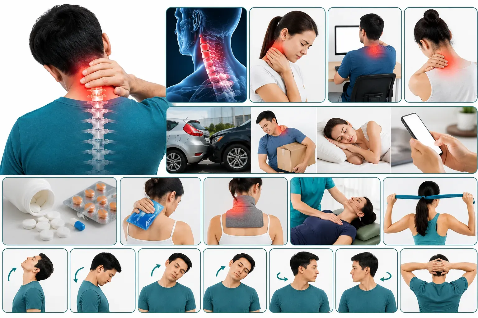 ঘাড় ব্যথা (Neck Pain): কারণ, চিকিৎসা ও পুনর্বাসন
