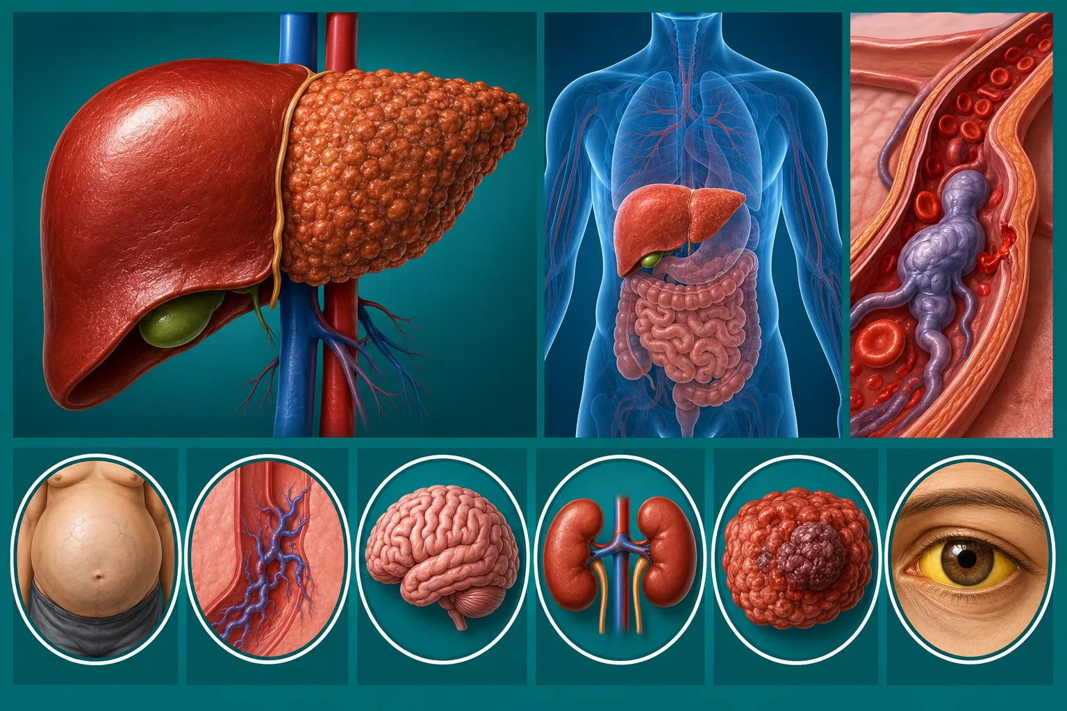 লিভার সিরোসিস (Liver Cirrhosis): কারণ, লক্ষণ, পরীক্ষা, চিকিৎসা, জটিলতা ও প্রতিরোধ
