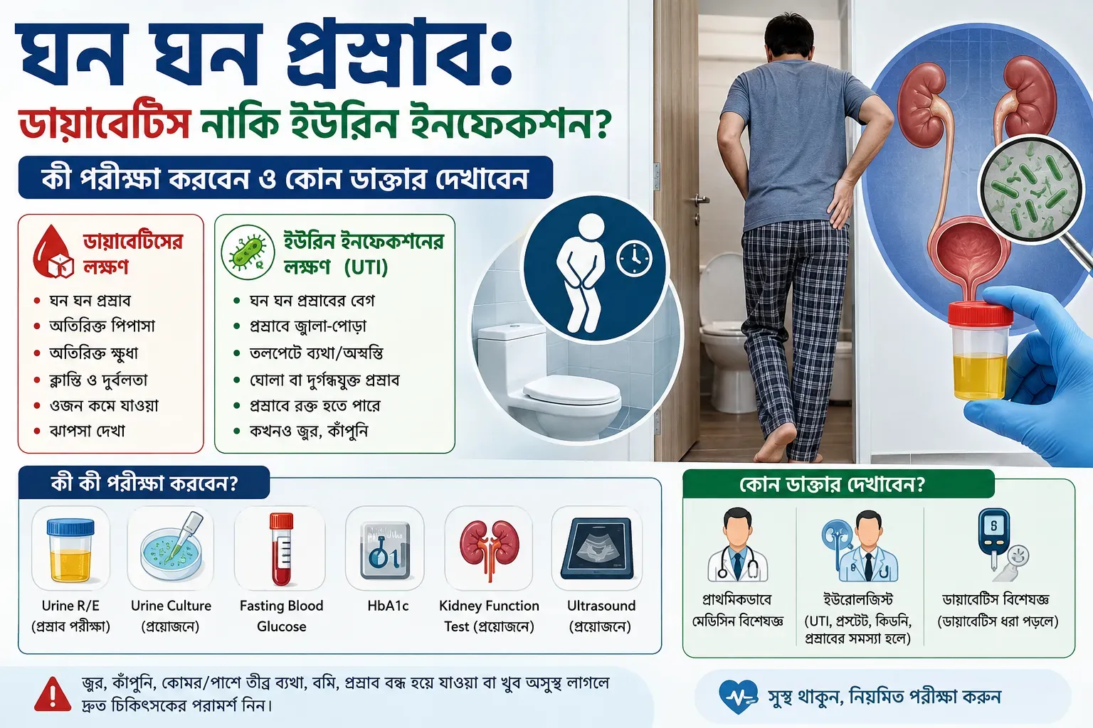 ghon-ghon-prosrab-diabetes-naki-uti-test-doctor-bangladesh